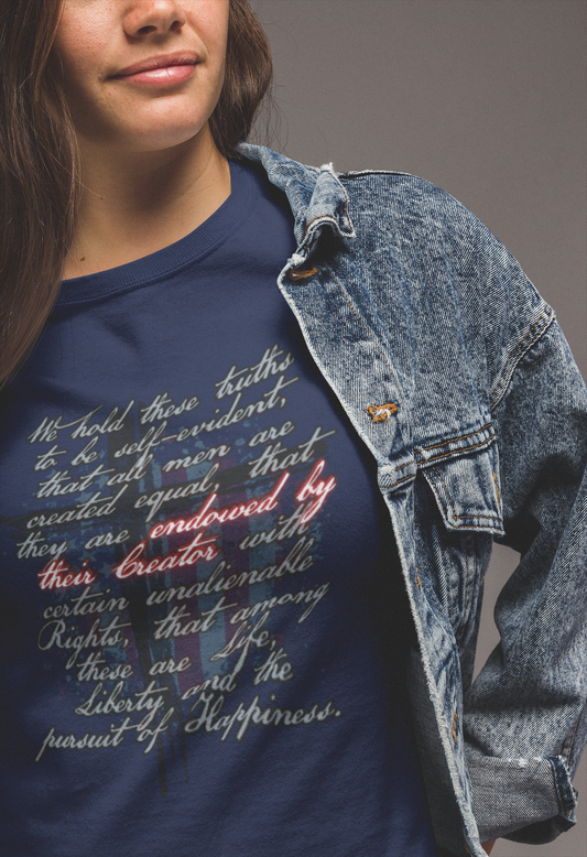 Women's Tee: Constitution "Endowed By Their Creator"